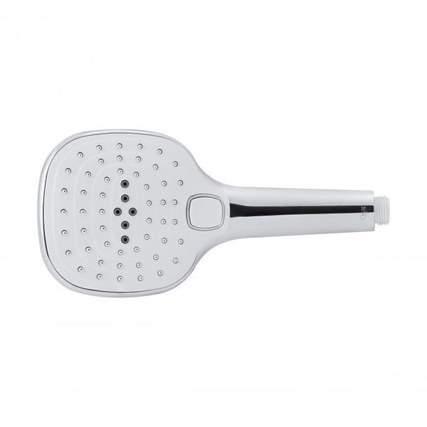 Лійка для ручного душу Qtap Rucni 120х120 мм прямокутна QTHLA120N3KCW Chrome/White фото