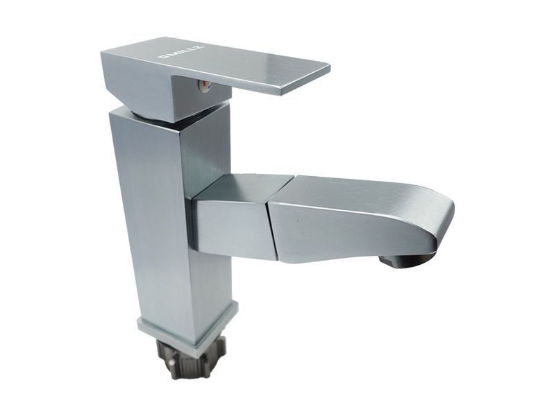 Смеситель для раковины Millz MRS-AL-B10 Silver с выдвижным гусаком фото