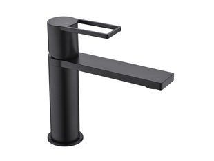 3мішувач для раковини, латунь,чорний матовий AIM,DG06510-1 black matte фото