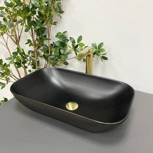 Умивальник (раковина) VBI AVEZZANO BLACK MATT накладний фото