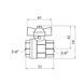 Кран кульовий Valves 3/4" ВВ PN30 синій метелик фото 2