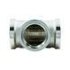 Трійник 1/2" ВВВ латунний нікель PN40 Raftec T01 фото 3