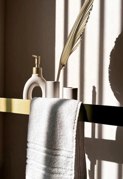 Полиця для ванни REA SF02 60 BRUSHED GOLD фото
