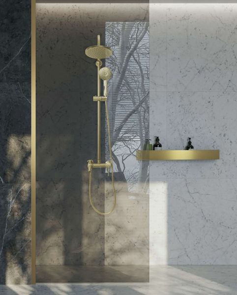Полиця для ванни REA SF02 60 BRUSHED GOLD фото