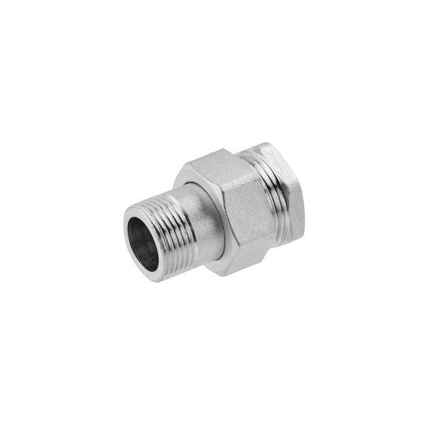 Сгон-американка прямая усиленная LexLine 3/4" ВН никелированная НК0803-Вн фото