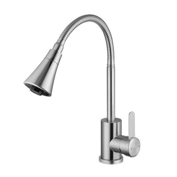 Змішувач для кухні Agua Elposo-INOX031 фото