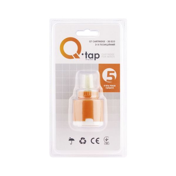 Картридж для смесителя 35 мм Qtap Spojeni QT35MMECO без ножек пластиковый шток фото