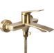 Смеситель для ванны и душа REA AVALON BRUSHED GOLD настенный с изливом фото 2