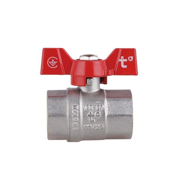 Кран кульовий 1" ВВ для води (метелик) Thermo Alliance SD602NW25PN40 фото