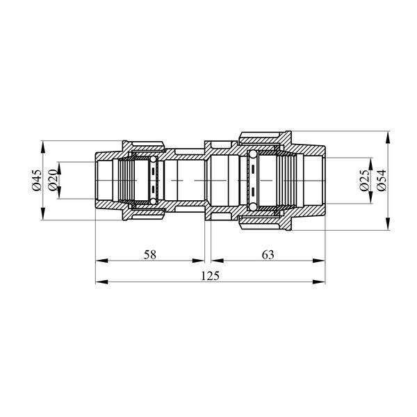 Муфта редукционная ПЭ SantehPlast 20х25 мм фото
