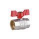 Кран кульовий 1" ВВ для води (метелик) Thermo Alliance SD602NW25PN40 фото 1