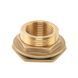 Врізка в бак 1"Н - 3/4"В втулка з гайкою та прокладкою Bradas Brass BR-P34100 фото 1