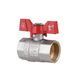 Кран кульовий 1" ВВ для води (метелик) Thermo Alliance SD602NW25PN40 фото 3