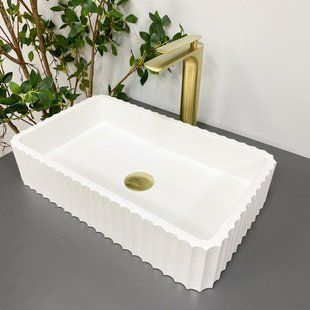 Умивальник (раковина) VBI FLORENTIA WHITE MATT накладний фото