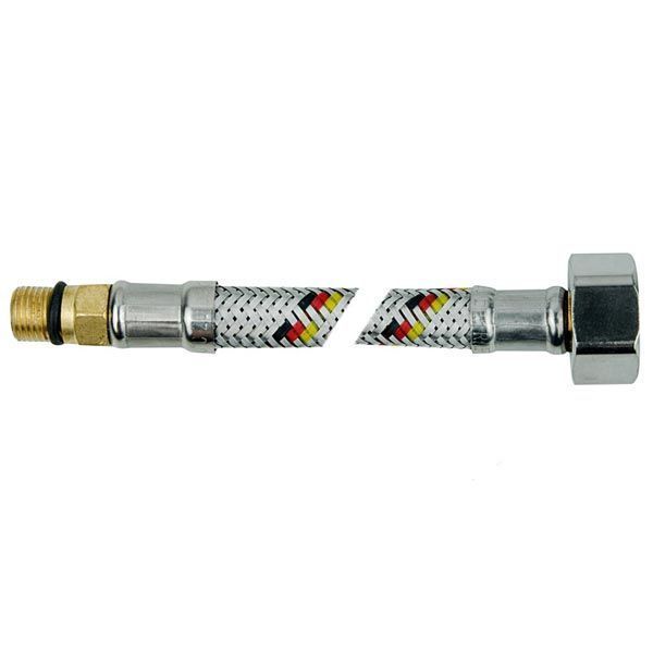 Шланг для змішувача 30 см 1/2"хМ10, коротка голка 18 мм Raftec FHSN030 фото