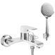 Смеситель для ванны REA BLOOM WHITE CHROME белый/хром настенный с изливом фото 1