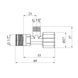 Кран приборный Grohe 1/2"х3/8" 43821000 фото 2