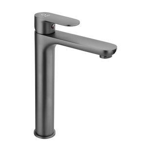 Смеситель для раковины Perla Elis высокий графит (PSH503GM-B) фото