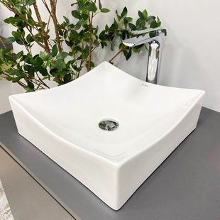 Умивальник (раковина) VBI VIAREGGIO S WHITE накладний фото