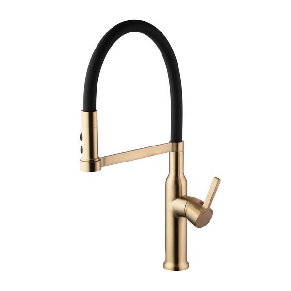Смеситель для кухни Kroner KRP Ersel - GBG03112BLK фото