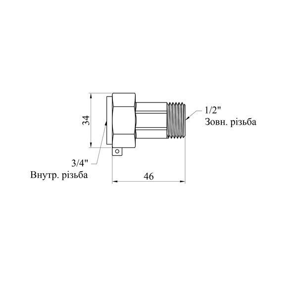 Комплект гаек для счетчика Karro 1/2" фото