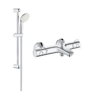 Змішувач для ванни Grohe Grohtherm 800 34567000 з душовим гарнітуром 27948001 (34567001) фото