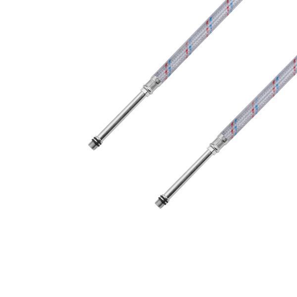 Гибкая подводка для подключения смесителя Kroner KRM 1/2"хМ10 ВН 40 см в нейлоновой оплетке покрытой ПВХ (пара) фото