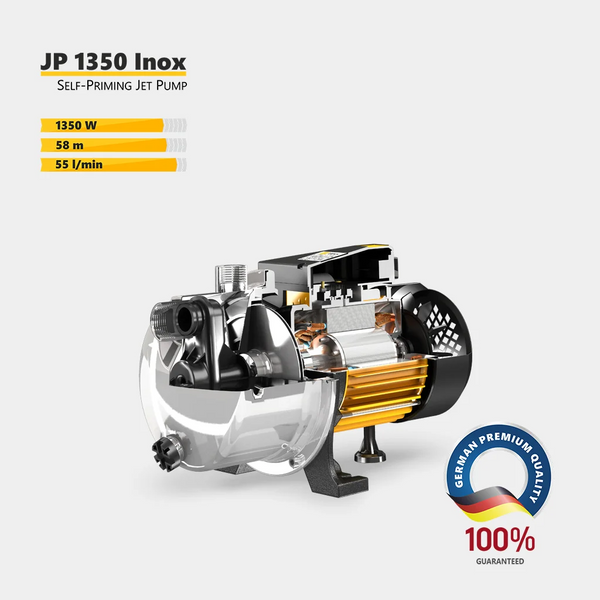 Насос поверхневий відцентровий Tekk Haus JP 1350 Inox фото