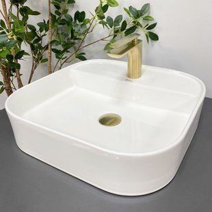 Умивальник (раковина) VBI LESINA 2 WHITE накладний фото