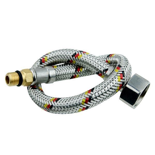 Шланг для змішувача 60 см 1/2"хМ10, коротка голка 18 мм Raftec FHSN060 фото