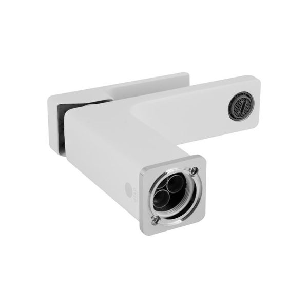 Змішувач для раковини Qtap Gemini (з гігієнічним душем) QTGEM272CRW45691 Chrome/White 45691сп фото