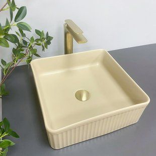 Умивальник (раковина) VBI BOLZANO BEIGE накладний фото