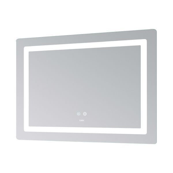 Дзеркало Lidz Kubis (KU2) 1200х800 з LED-підсвічуванням Touch, з антизапотіванням, з димером, рег. яскравості LDKUB120080049007 фото