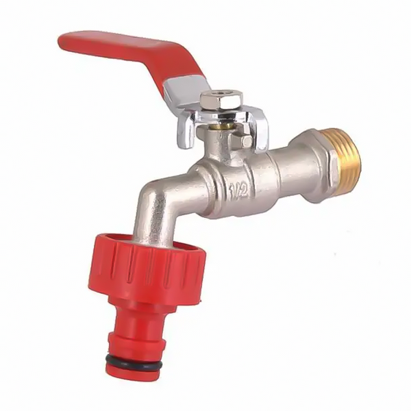 Кран для поливу 1/2" ЗР кульовий, латунний, штуцер + швидкоз'єм, Thermo Alliance SV140W15 фото