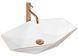 Умивальник (раковина) REA VEGAS ROSE GOLD EDGE накладний фото 1