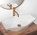 Умивальник (раковина) REA VEGAS ROSE GOLD EDGE накладний фото 2