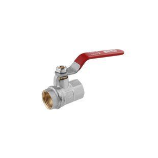 Кран кульовий STA 1/2" ВВ PN30 ручка, нікельований фото