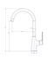 Смеситель для кухни Perla Jack белый (PBZ6302W) фото 2