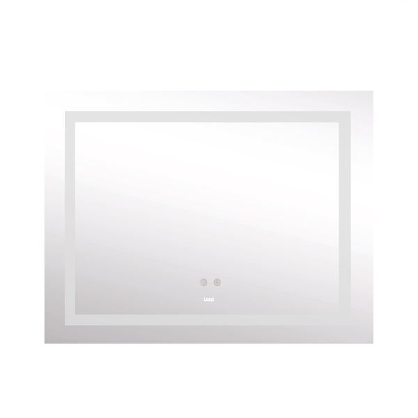 Дзеркало Lidz Kubis (KU1) 1200х800 з LED-підсвічуванням Touch, з антизапотіванням, з димером, рег. яскравості LDKUB120080049008 фото