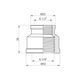 Муфта переходная Karro 3/4"х1/2" ВВ никелированная KR-3122 фото 2