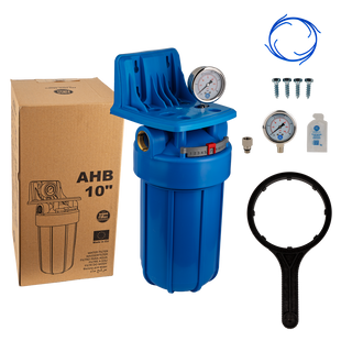 Корпус фільтра Big Blue 10" з манометром FH10B1-B-WB фото
