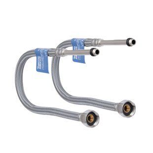 Шланг для підключення змішувача Thermo Alliance Standart (пара) 50 см NYLON M10x1/2"В довга ігла TAS386W50L фото