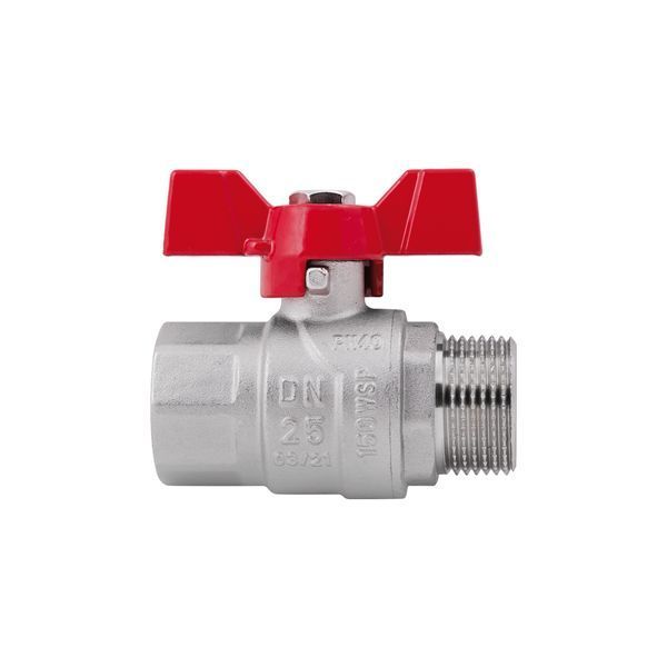 Кран шаровой SD Forte 1" ВН для воды (бабочка) SF607W25 фото