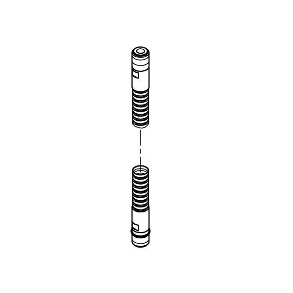 Шланг для душу 200 см на борт ванни (М15хМ15) хром Grohe Relexa 28146000 (хром, нержавійка) фото