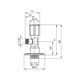 Кран приборный для подключения Karro 1/2"х3/8" НН хромированный KR-3019 фото 2