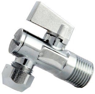 Кран угловой с фильтром 1/2"х3/8" хром ASСO 10/40 фото