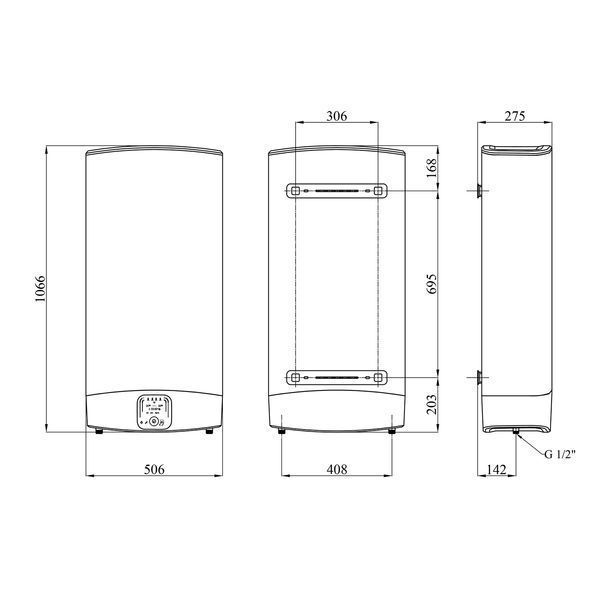 Водонагрівач Ariston VLS EVO 80 EU з мокрим ТЕНом 3626146 фото