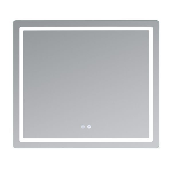 Дзеркало Qtap Mideya (MI2) 800х700 з LED-підсвічуванням Touch, з антизапотіванням, з димером, рег. яскравості QT2078NCF807048476 фото