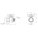 Кран кульовий 3/4" ВЗ для води (метелик) Thermo Alliance SD607W20 фото 2