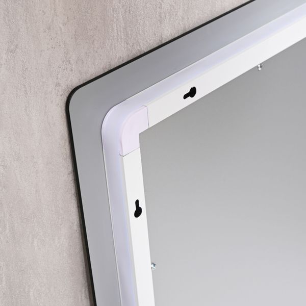 Дзеркало Qtap Taurus (TA2) 800&times;600 мм з LED-підсвічуванням Touch, з антизапотіванням, з димером, рег. темп. кольору (3000-6500K) QTTAU8006004895 фото